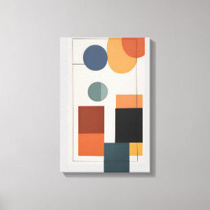 Minimalistische moderne Abstracte geometrische kun Canvas Afdruk