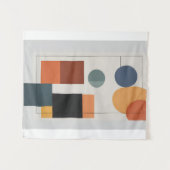 Minimalistische moderne Abstracte geometrische kun Wandkleed (Voorkant (horizontaal))
