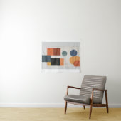 Minimalistische moderne Abstracte geometrische kun Wandkleed (In Situ (horizontaal))