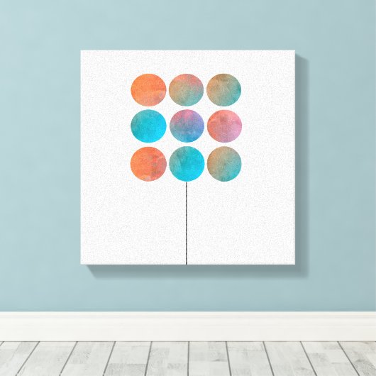 minimalistische moderne abstracte kunst canvas afdruk (Insitu (Houten vloer))