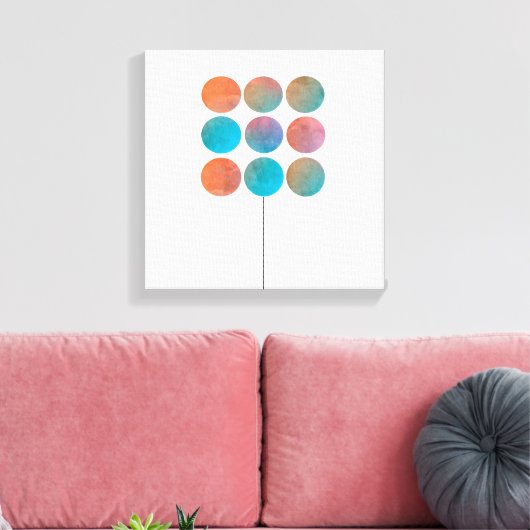 minimalistische moderne abstracte kunst canvas afdruk (Insitu (Woonkamer))