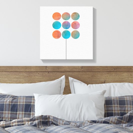 minimalistische moderne abstracte kunst canvas afdruk (Insitu (Slaapkamer))