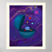 Minimalistische moderne Abstracte kunst nr. 6 Poster (Voorkant)