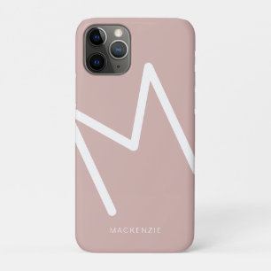Minimalistische moderne Abstracte naam Initiaal ro Case-Mate iPhone Case