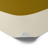 Minimalistische moderne Abstracte vormen Blauwgroe Poster (Hoek)