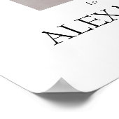 Minimalistische & Moderne Afstudeerfeest Verwelkom Poster (Hoek)