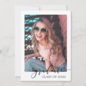 Minimalistische moderne Afstuderen foto's Afbeeldi Aankondiging (Voorkant)