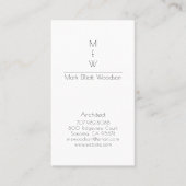 Minimalistische moderne architect visitekaartje (Voorkant)