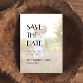 Minimalistische moderne art deco bruiloft voorfoto save the date