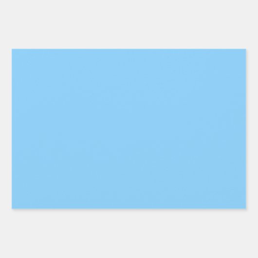 Minimalistische moderne baby blauw inpakpapier vel (Voorkant 2)