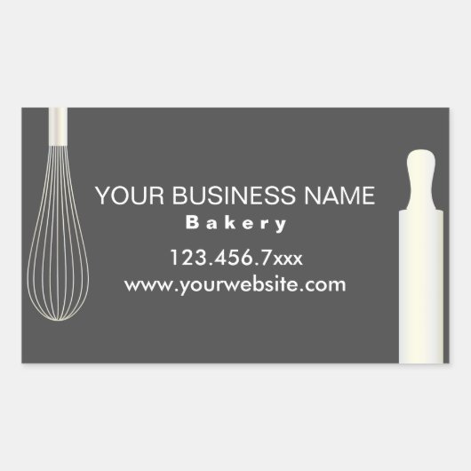 Minimalistische moderne bakkerij bakkerij labels (Voorkant)