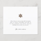 Minimalistische moderne bakkerij vakantie dank u flyer (Voorkant)