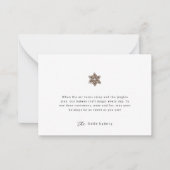 Minimalistische moderne bakkerij vakantie dank u notitiekaartje (Voorkant)