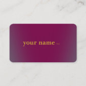 Minimalistische moderne Baskerville wijn Visitekaartje (Voorkant)