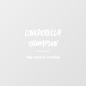 Minimalistische moderne bedrijfs handgeschreven br raamsticker (Vel)