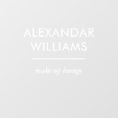 Minimalistische moderne bedrijfsnaam branding winn raamsticker (Vel)