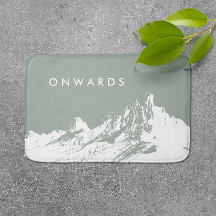 Minimalistische moderne berg Bord olijf Badmat