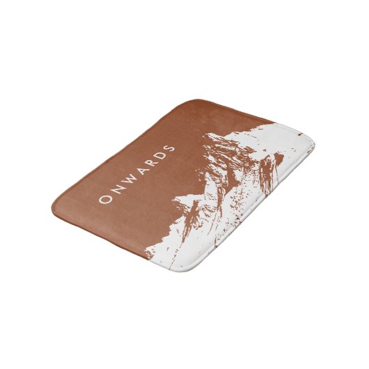 Minimalistische moderne berg Sienna Badmat (Gekanteld)