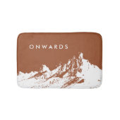 Minimalistische moderne berg Sienna Badmat (Voorkant)