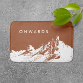 Minimalistische moderne berg Sienna Badmat