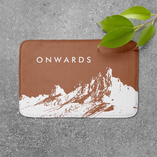 Minimalistische moderne berg Sienna Badmat