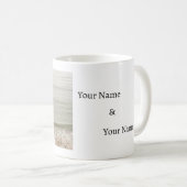 Minimalistische moderne beste vriend foto koffiemok (Voorkant rechts)