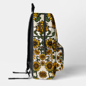 Minimalistische moderne blended zonnebloembladeren bedrukte rugzak (Links)