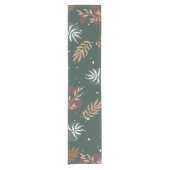 Minimalistische moderne bloemdesign korte tafelloper (Voorkant)