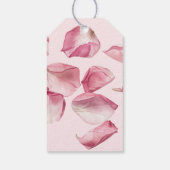 Minimalistische moderne Bloemen en Prosecco Dank j Cadeaulabel (Achterkant)