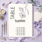 Minimalistische moderne bloemstof pruim en buff  kaart