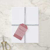 Minimalistische moderne blush bar cadeaulabel (Met Touw)