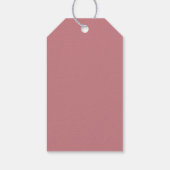 Minimalistische moderne blush bar cadeaulabel (Achterkant)