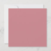 Minimalistische moderne blush bruiloft save the date (Achterkant)