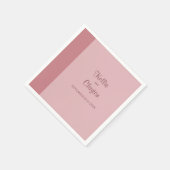 Minimalistische moderne blush bruiloft servet (Hoek)