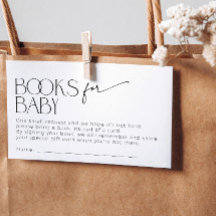 Minimalistische moderne boeken voor babyshower