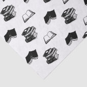 Minimalistische moderne boekenfilosofie tissuepapier (Detail)