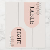 Minimalistische & Moderne Boheemse Aangepaste Tafe Wijn Etiket (Enkel label)