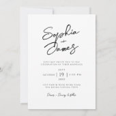 Minimalistische moderne Boho Arch foto bruiloft Kaart (Achterkant)