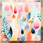 Minimalistische moderne Boho kunst Raamsticker (Vel 2)