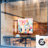 Minimalistische moderne Boho kunst Raamsticker (Cafe Raam)
