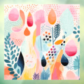 Minimalistische moderne Boho kunst Raamsticker (Vel 3)