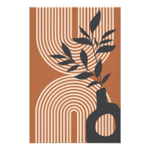 Minimalistische moderne boho-stijl muurkunst