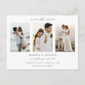 Minimalistische moderne boog foto Save the Date  Briefkaart (Voorkant)