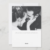 Minimalistische moderne boog twee foto kerstbrief feestdagenkaart (Achterkant)