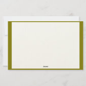 Minimalistische moderne border monogram briefpapier (Achterkant)