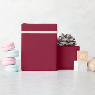 Minimalistische moderne Bourgondiër Cadeaupapier