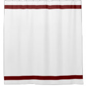 Minimalistische moderne Bourgondische wijn rood wi Douchegordijn (Voorkant)