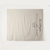 Minimalistische moderne bruiloft foto achtergrond wandkleed (Voorkant (horizontaal))