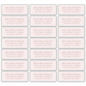 Minimalistische moderne bruiloft gast Adresetikett Sticker (Voorkant)