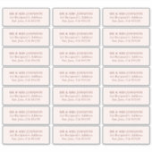 Minimalistische moderne bruiloft gast Adresetikett Sticker (Voorkant)